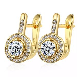 NEW 925 STERLING SILVER DIAMOND STUD EARRINGS